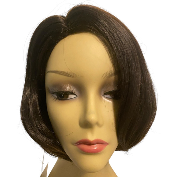 Side Part Bob Wig Mid Length Brown Copper for Women Avg Size NWT - Picture 12 of 12